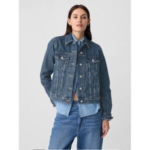 Old Navy Denim Jacket Womens XS Blue Trucker Rodeo Western‎ Cowgirl Retro Biker
